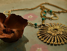 प्रभा ✺ Brass Necklace { 9 }